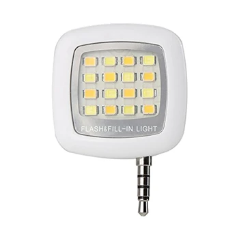 

Mini Spotlight Smartphone LED Flash and Fill-Light For Apple iPhone 6 5 4 and iPad Mini 2 3 4 Air 2, LED light Speedlite for iPa