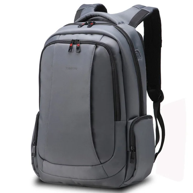 Dark Gray 15.6inch Tigernu Anti Theft Нейлон 27L Мужчины 15.6 дюймов Рюкзаки для Ноутбука Мода Путешествия Мужской Повседневная Женская Школьная сумка - Цвет: Dark Gray 15.6inch