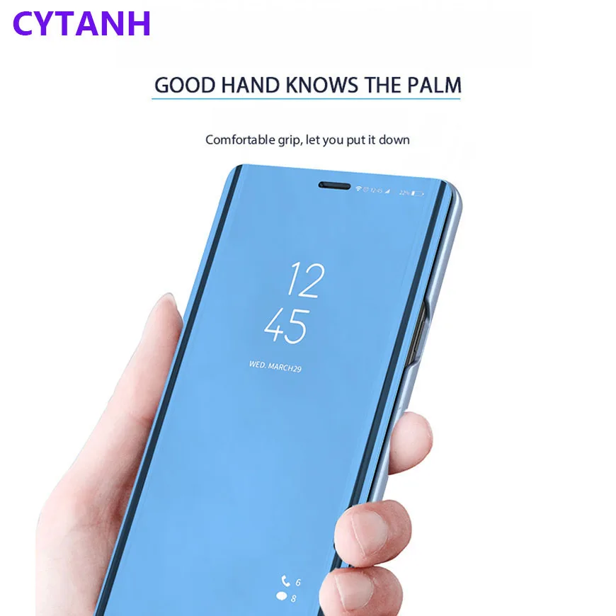 Флип-чехол hauwei y 6 s зеркальный чехол для huawei y6s 2020 чехол-книжка с подставкой на y6