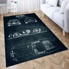 No061 Ferrari 250 GTO 3D Printing Room Bedroom Anti-Slip Plush Floor Mats Home Fashion Carpet Rugs New Dropshipping 1