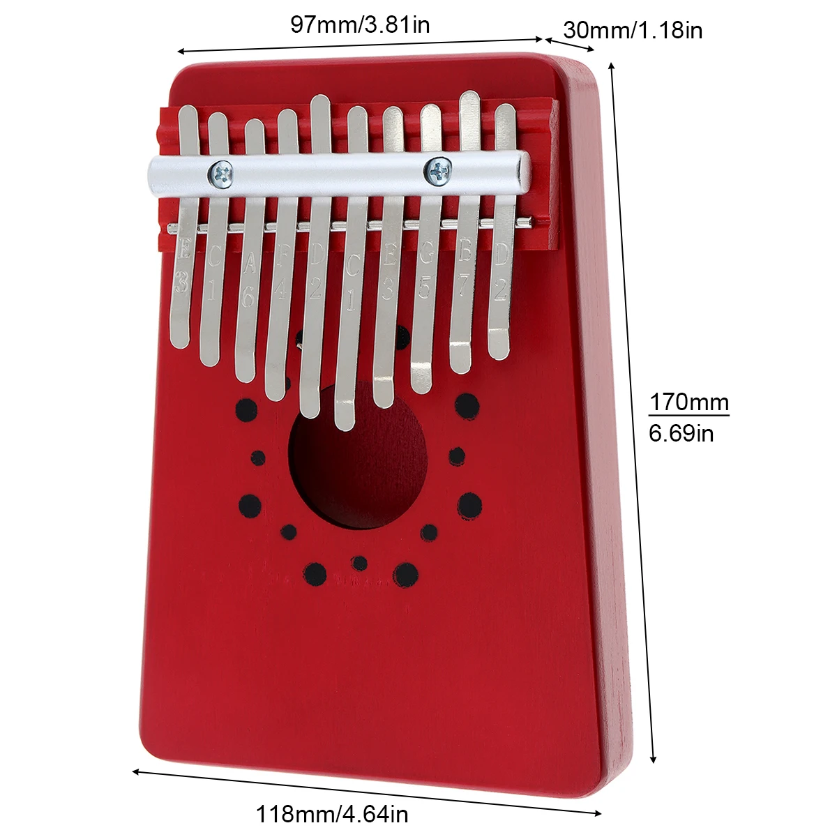 Высококачественная мини клавиатура Kalimba Pine Thumb Piano Mbira с наклейкой на тон| |