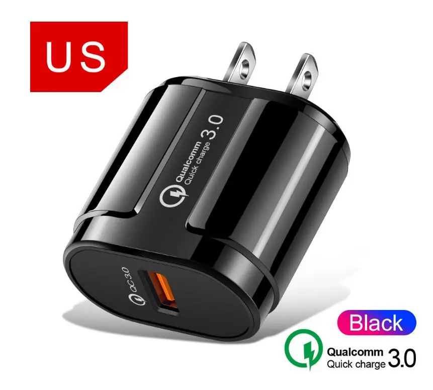 Может быть применимо BLACKVIEW быстрое зарядное устройство для мобильного телефона, US EU QC3.0 зарядная головка, два USB быстрой зарядки, зарядное устройство для путешествий