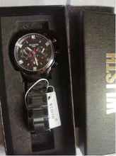 WLISTH-Relojes de pulsera de cuarzo para hombre, pulsera de acero inoxidable, resistente al agua, luminoso, con abertura para fecha, 30M