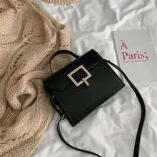 Винтажная модная женская квадратная сумка, новая качественная женская дизайнерская сумка из искусственной кожи, простые Прошитые сумки через плечо