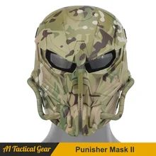 

Tactical Airsoft Masks Paintball BB Gun Shooting Full Face Protective Mask 2021 New Arrival Punisher Mask