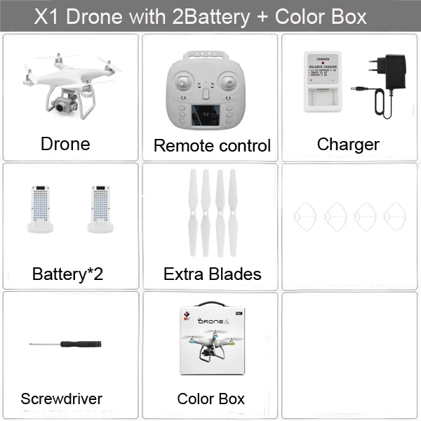 LAUMOX X1 gps дрона с дистанционным управлением 5G Wi-Fi FPV 4K Камера 2-осевой бесщеточный мотор самостабилизирующийся Gimbal 17 мин Время полета Квадрокоптер с дистанционным управлением - Цвет: X1 1080P 2B BX