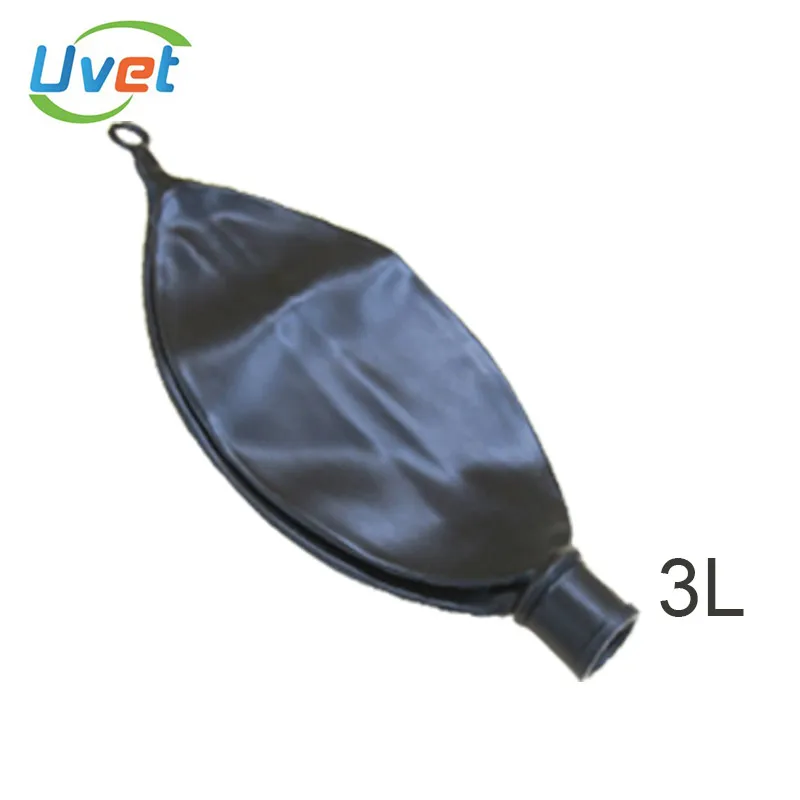 3L breathing bag Ивет Анестезия Вентилятор одноразовый латексный дыхательный мешок 1L 2L 3L 4L 5L Анестезия машина дыхательная подушка безопасности - Color: 3L breathing bag