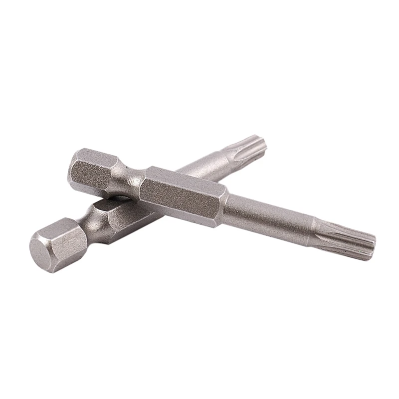 10 шт. магнитных 1/" x 50 мм Torx Point T25 безопасности отвертки биты
