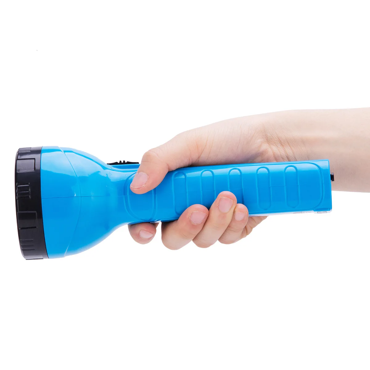 Deli 3664 Flashlight LED Cycle Rechargeable Flashlight Anti-slip Security Staff Only 12 Lamp Head Flashlight