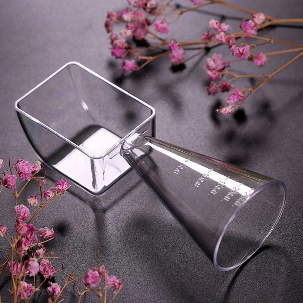 1 шт. 20 мл DIY маска делая пластиковая мерная ложка прозрачная бутылка Косметическая Красота лабораторная измеряемость чашки инструмент