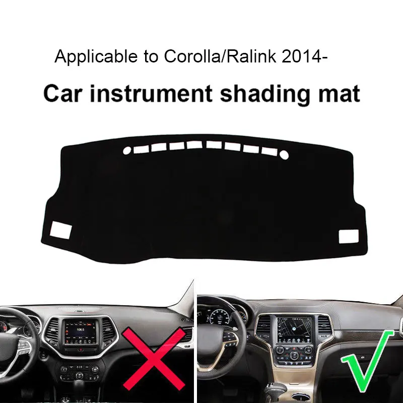 Крышка приборной панели автомобиля коврик для Toyota Corolla нескользящий солнцезащитный коврик анти-УФ