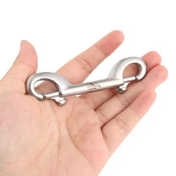 

316 Stainless Steel Bolt Snap Hook Clip Diving singel Hook 75/90/100mm double hook 90/100/115mm BCD Accessories Tools