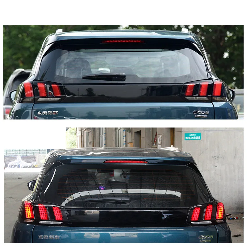 Lsrtw2017 Задний габаритный фонарь автомобиля сотовая наклейка для peugeot 5008 3008 стайлинга автомобилей пленка декоративные аксессуары