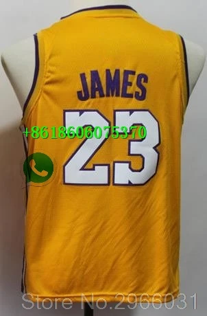 Youth kids Лос-Анжелес Молодежный детский#23 Леброн Джеймс 2 Lonzo Ball 0 Кайл Kuzma Kobe#24 Bryant Jersey - Цвет: Youth kids