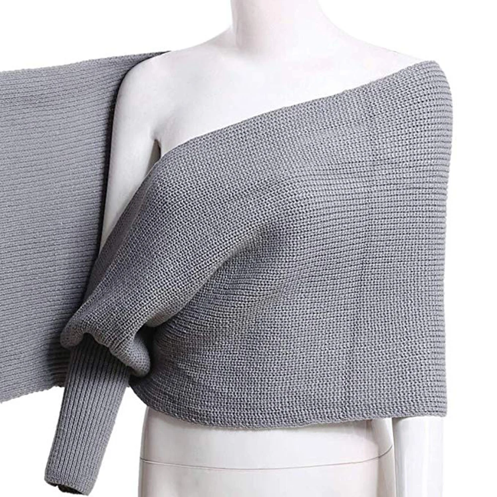 Women Scarf Sweater Crop Knit Winter Sexy V Neck Off Shoulder Long Sleeve Knitted Sweater Warm Pullover Top Fashion Women Scarf Sweater Crop Knit Winter Sexy V Neck Off Shoulder Long Sleeve Knitted Sweater Warm Pullover Top Fashion