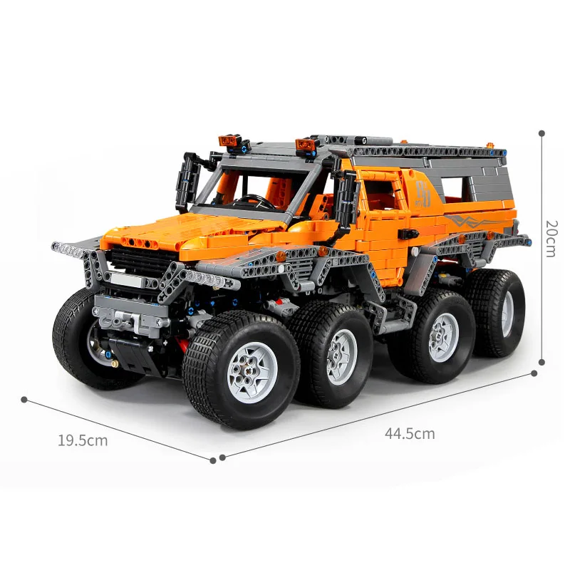 Цена Avtoros Shaman 8x8 Siberia Technic серия внедорожников с дистанционным управлением модель автомобиля строительный блок блоки совместимы с legoing