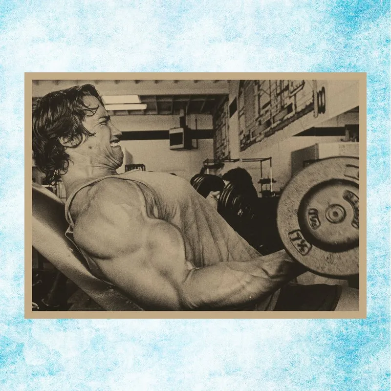 Arnold Schwarzenegger Retro Bodybuilding Motivational Canvas Poster For Living Room Decor Bar Decoration-002 | Дом и сад
