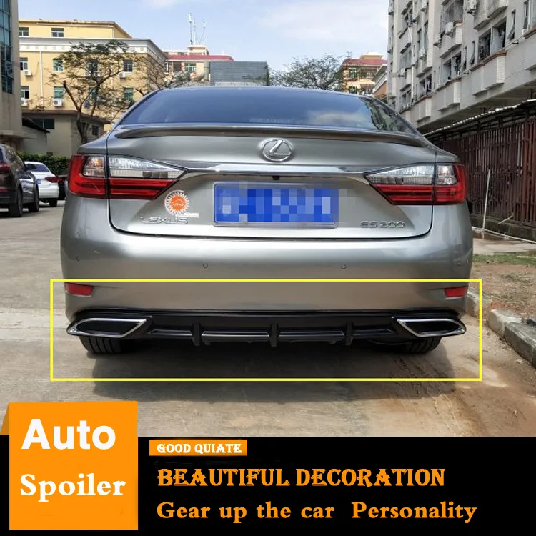 Для 2015 2017 LEXUS ES200 300h 250 диффузор заднего бампера задний спойлер из АБС материала