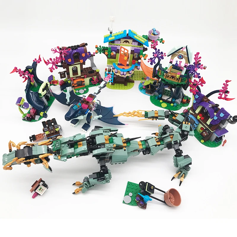 

Friends Girl Series Mia's Tree House Building Blocks Flying Dragon Mech Model Blocks Bricks Toys Compatible Legoings