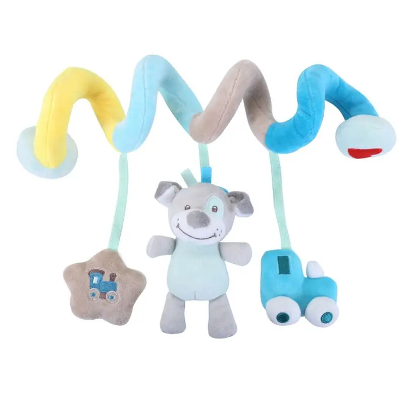 Dog OOTDTY, милая детская игрушка, детская кроватка, вращается, Декор, коляска, Висячие Подвески, погремушка-грызунок для новорожденных, игрушки для малышей - Цвет: Dog