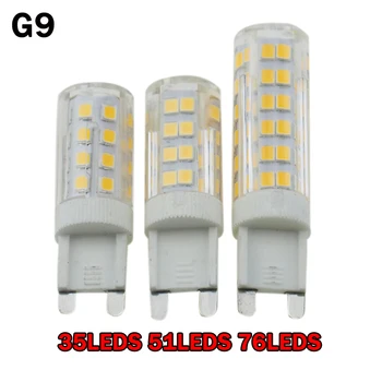 

G9 LED Corn Light 220V 3.5W 5W 7W 35LEDs 51LEDs 76LEDs LED Lamp 2835SMD Spotlight Bulb Chandelier Lights Replace Halogen
