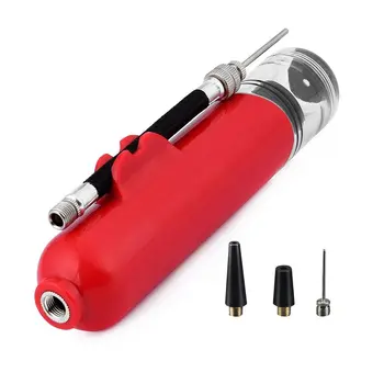 

Portable Mini Plastic 6-in Ball Tire Inflator Outdoor Sports Hand Air Pump Football Soccer Basketball With 3PCS Extra Needles