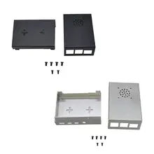 1 комплект корпус из алюминиевого сплава серебристый/черный металлический корпус крышка для Raspberry Pi 4B