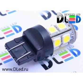 

1pcs LED Car Lamp W21/5W - T20 - 7443 - W3х16q - 13 SMD 5050 Black