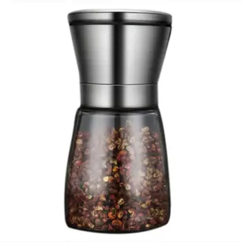 

Manual Pepper Grinder Stainless Steel Coarseness Adjustable Salt Spice Mill Tool RXJC