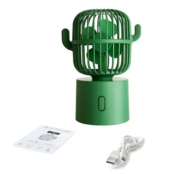 

Cactus Fan Desktop Shaking Head Mini Small Fan Student Portable Usb Fan Creative Gift Usb Mini Desktop Fan