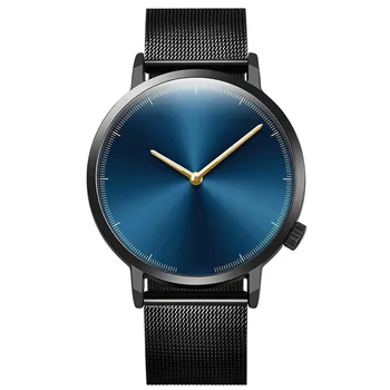 

Men Watches Gradient Color Quartz Casual Trendy Stainless Steel Mesh Strap Ultra Thin Clock Business Gift WristWatch 2020 J6