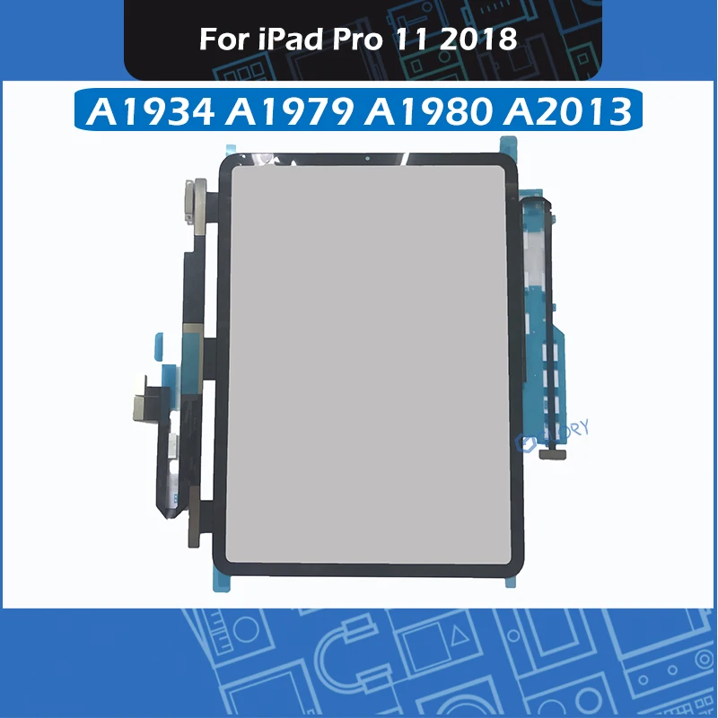 

Black A1934 A1979 A1980 A2013 Touch Screen Panel For iPad Pro 11" 2018 Touchscreen Digitizer Front Glass Replacement
