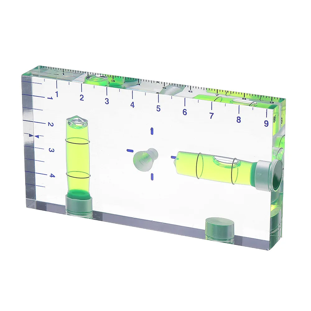 Магнитный уровень пузырьковый мини-уровень 95x51x13 мм, магнитный изысканный Высокоточный двухмерный двусторонний