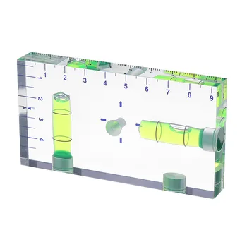

Magnetic Level Bubble Mini Spirit 95x51x13mm Level Magnetic Exquisite High-precision Plate Two Dimensional Two Way