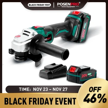 

Brushless Cordless 20V Electric Angle Grinder Li-ion Battery 125mm PCCAG20 Brushless Motor