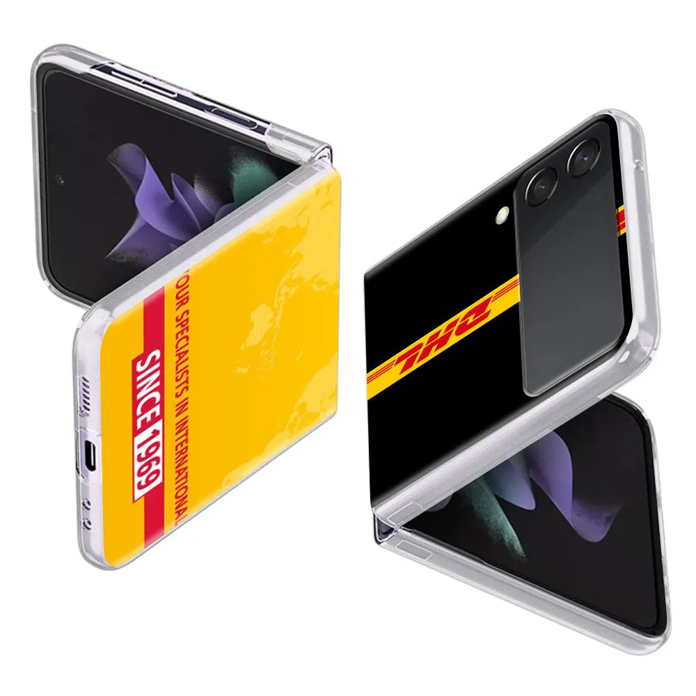 Dhl Express Hot Clear Hard PC Case for Samsung Galaxy Z Flip 3 5G Plastic Phone Coque Folding Splitting for Z Flip 3 Cover Shell