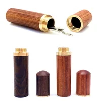 OZXHIXU Wood & Brass Needle Storage Box for Sewing & Embroidery (83x18mm) - Image 4