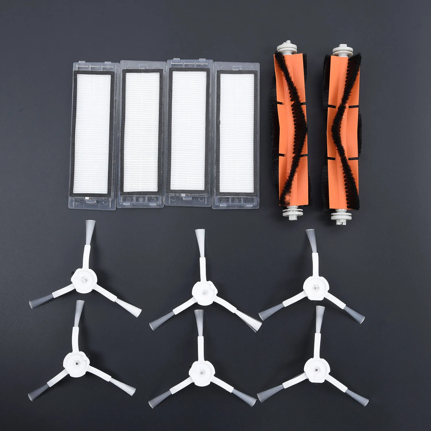 12 × Фильтр Боковой Щетки Основные щетки комплект для Xiaomi Roborock Пылесос часть