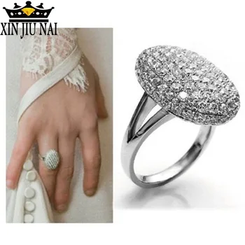

925 anillos silver queen promise luxury movie Twilight saga Moon rhinestones Bella girl Ring crystal wedding rings jewelry Gifts
