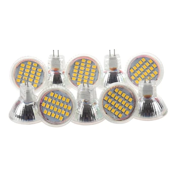 

Fashion10pcs MR11 GU4 Warm White 3528 SMD 24 LED Home Spotlight Light Lamp Bulb 1W 12V
