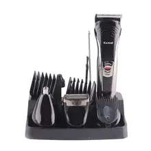 Kemei машинка для стрижки волос 7 в 1 Профессиональный электробритва Уход за лошадьми стрижки бороды Для мужчин бритва триммер для волос набор парикмахерских для удаления волос