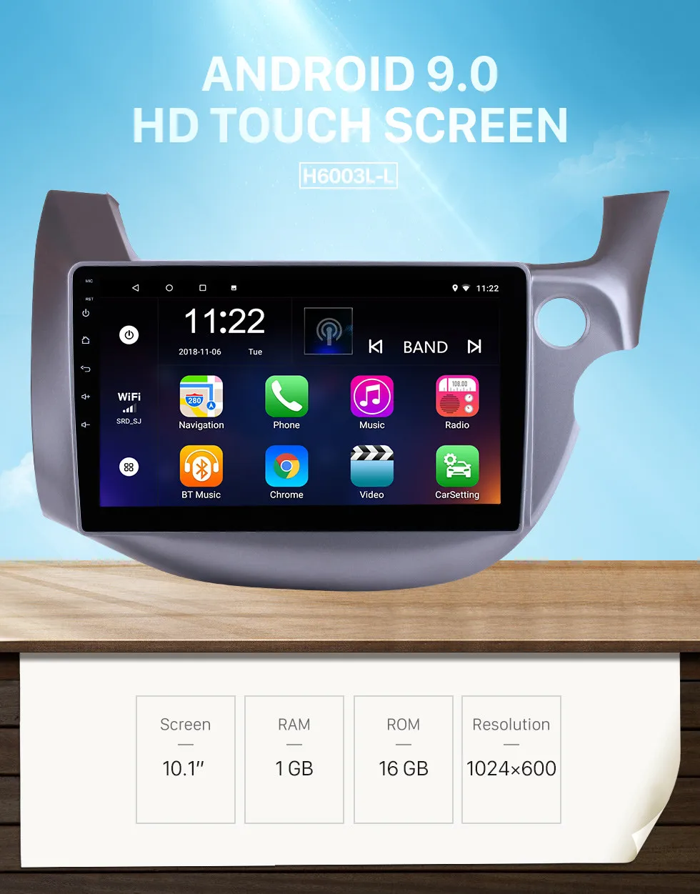 Best Seicane Android 9.0 Car Radio 10.1 inch GPS Navigation Head Unit Quad core for 2007-2016 HONDA FIT JAZZ Right Hand Drive car 0 Best Seicane Android 9.0 Car Radio 10.1 inch GPS Navigation Head Unit Quad core for 2007-2016 HONDA FIT JAZZ Right Hand Drive car 0