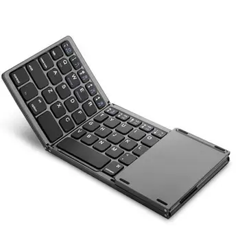 

Mini Folding Bluetooth Keyboard Wireless Keyboard With Touchpad for ios Windows Android Tablet ipad Phone Universal