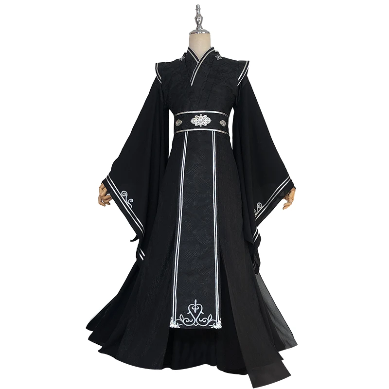 Аниме He Xuan Косплей Tian Guan Ci Fu Black Long Cosplay Costmes костюмы на Хэллоуин для женщин и мужчин