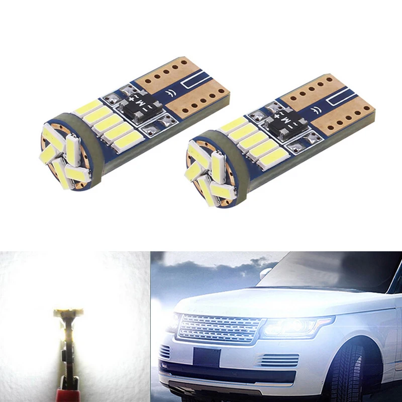 СВЕТОДИОДНЫЙ Автомобильный парковочный светильник T10 W5W 2 2x Canbus для Land Rover v8 discovery 4