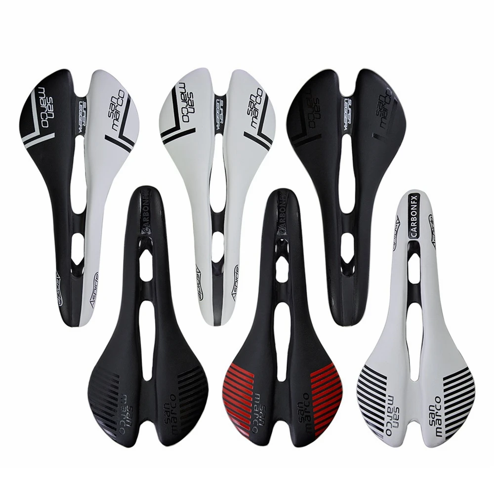 Сверхлегкое углеродное седло для гоночного велосипеда мягкое из искусственной