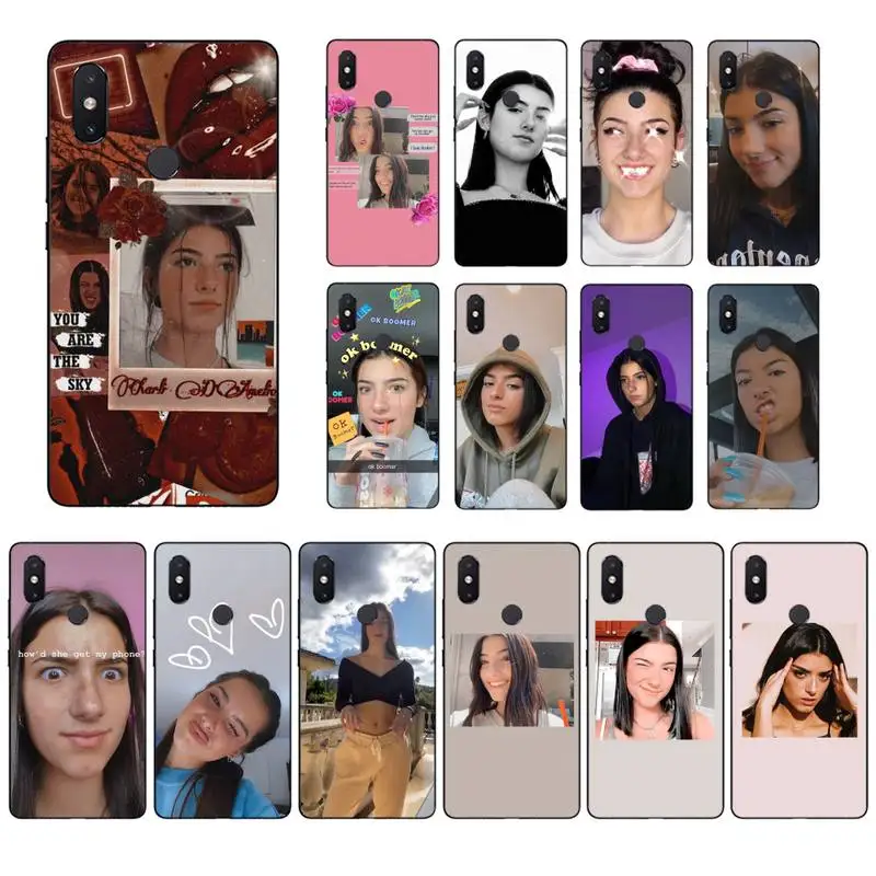Maiyaca Charli Damelio Black TPU Soft Phone Case For Xiaomi mi5 6 5X 6X Mi9 9SE mi8lite Mi10 Mi10Pro Pocophone F1 | Мобильные