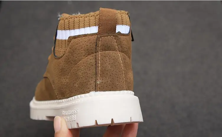 Kids Martin Boots Winter Fashion Children Leather Cotton Boots For Girls Boys Shoes Casual Soft Children Baby Toddler Shoes