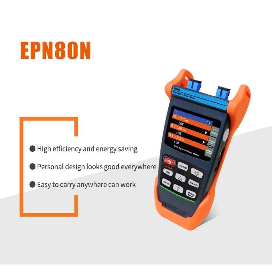 

EPN80 PON Fiber Optical Power Meter 1310 nm 1490 nm 1550 nm Optical Measurable Cat Online Fault Detection