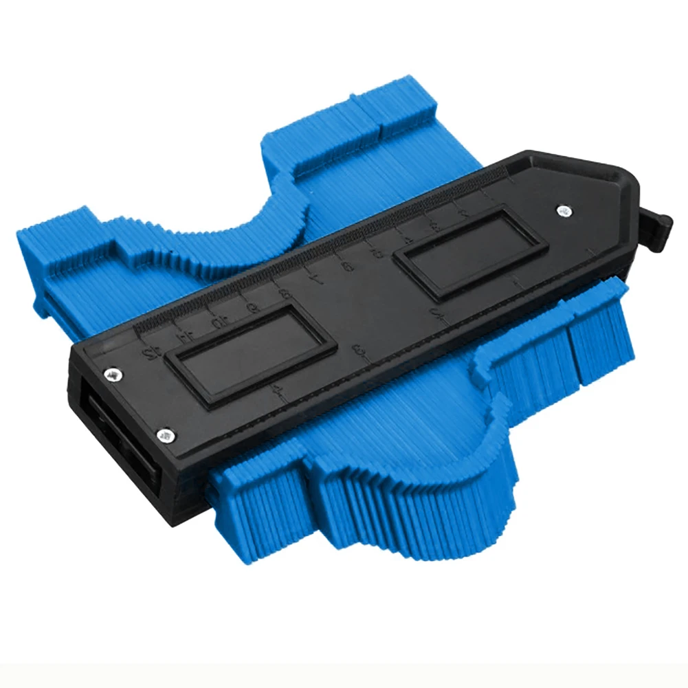 

Multi-functio Contour Profile Gauge Tiling Laminate Tiles Edge Shaping Wood Measure Ruler ABS Contour Gauge Duplicator 5/10 inch